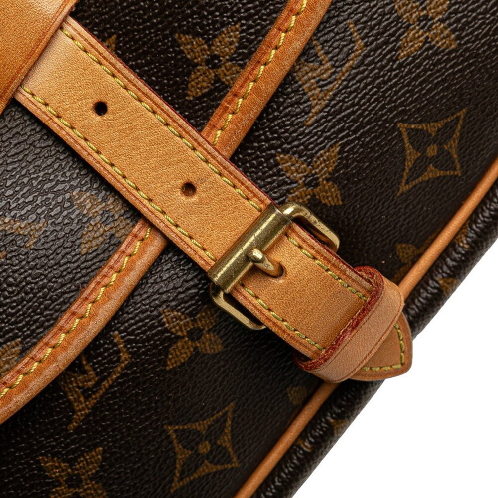 LOUIS VUITTON Authentic Brown Monogram Leather Shoulder Bag - Picture 5 of 10